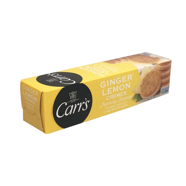 Carr's Galletas de cremas de jengibre y limón, 7.5 onzas