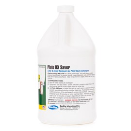 Comstar Plate HX Saver, Lime and Scale Remover for Plate Heat Exchangers, Non-Corrosive Industrial Descaler, Safe on Aluminum, Copper, Brass and Steel, 1 Gallon (30-320)
