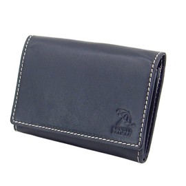Arnold Palmer 4AP3638 Colorful Series W Gusseted Business Card Case Genuine Leather, NAVY