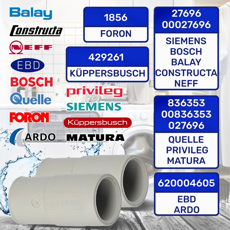 Drain Adaptor for Washing Machine Diameter 19-21 mm Drain Pipe