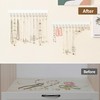 ZEDODIER 2 Pack Necklace Organizer Wall Mount, Wooden Jewelry Hanger