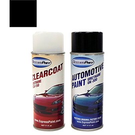 ColorRite Aerosol for Acura MDX Automotive Touch-up Paint - Nighthawk Black Pearl Clearcoat B-92P - Color+Clearcoat Package
