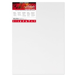 Daler-Rowney Artists' Standard Canvas, Medium Grain, 350 gsm, 20mm frame, 18 x 24in - 46 x 61 cm, White