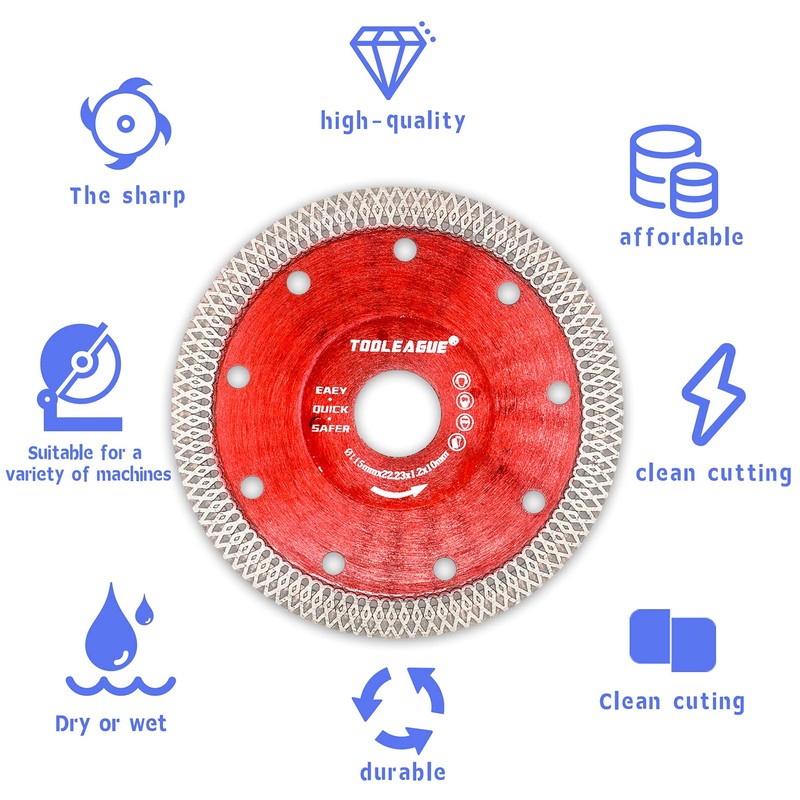 TOOLEAGUE Diamond Saw Blade, 4-1/2 inch Super Thin Tile Blade,