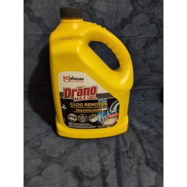 Drano 696642 Max Gel Clog Remover, Bleach Scent, 128 oz Bottle
