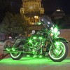 XKGLOW GREEN 8 POD 2 STRIP LED Universal Motorcycle Accent