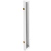 4 ft. Short Clear Plastic Partition White 3 Panel