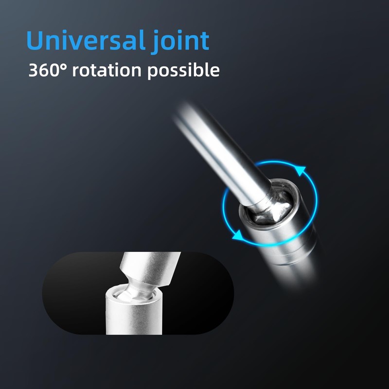 Spark Plug Wrench 14 mm 360° Rotating Lengthen Magnetic Spark