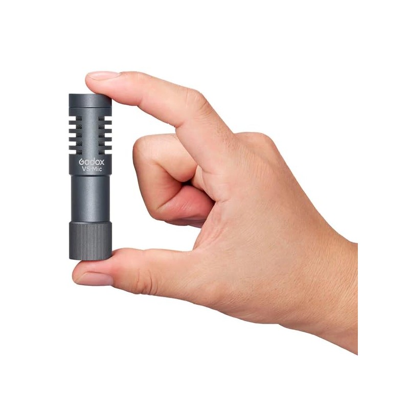 GODOX Micrófono Shotgun Compacto VS-Mic TRS a TRRS 3.5mm