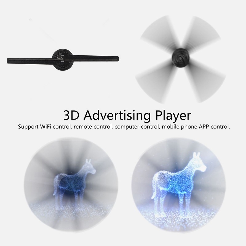 42cm DF‑42 3D Holographic Fan Advertising Machine 2 Blade LED