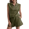 Glamaker Women's Two Piece Short Sets Summer Lounge Sweatsuits Air