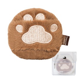 Momo's Workshop Cute Design Fluffy Powder, Precision Makeup Carrying Case + 1P Brown