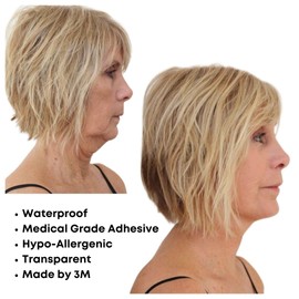 Bring It Up Instant Face Lift Tape Kit: 30-Day Supply, Transparent Neck & Eyebrow Lift Strips, Anti-Wrinkle Stickers, Face Tape Instantly Lifts Sagging Skin Around Face, Hides Double Chin-Made in USA