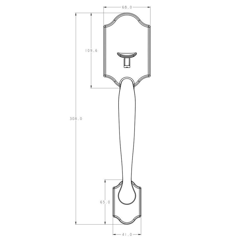 Toledo Fine Locks Córdoba Keyless Electronic Entrance Handleset