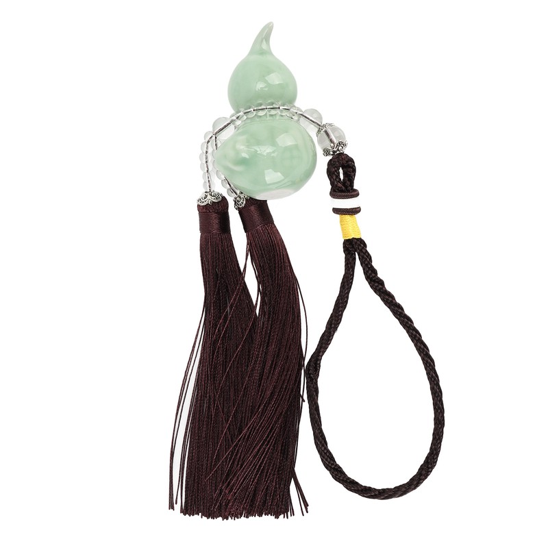 Gourd Key Chain Porcelain Beads DIY Attractive Decorative Light Weight
