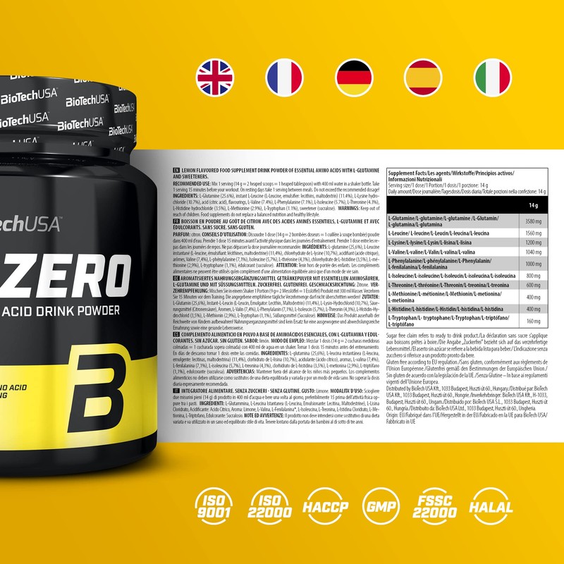 BioTechUSA Biotech USA EAA Zero 350 g Essential Amino Acids