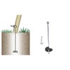 Garden pirate ground anchor 60 cm galvanised for screwing in