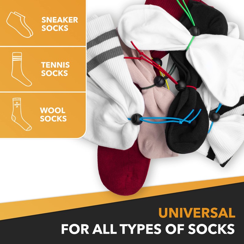 Homeffect Sock Clips for Laundry - The Original Sock Clip