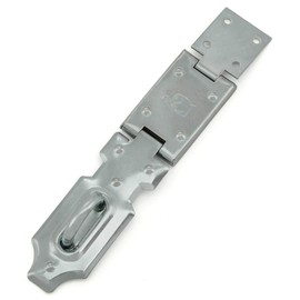 BASI® Safety Hasp for Padlock Various Lengths Galvanised Stainless Steel One Joint Eyelet Hardened 160 mm