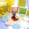 フォーカート かわいい 猫 手作り ガラス細工 ハートキスネコ CYK1542