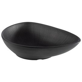 APS 85077 Melamine Bowl Nero Serving Bowl for Quadruple Foods, 28.0 x 22.0 x 7 cm, 0.8 Litres