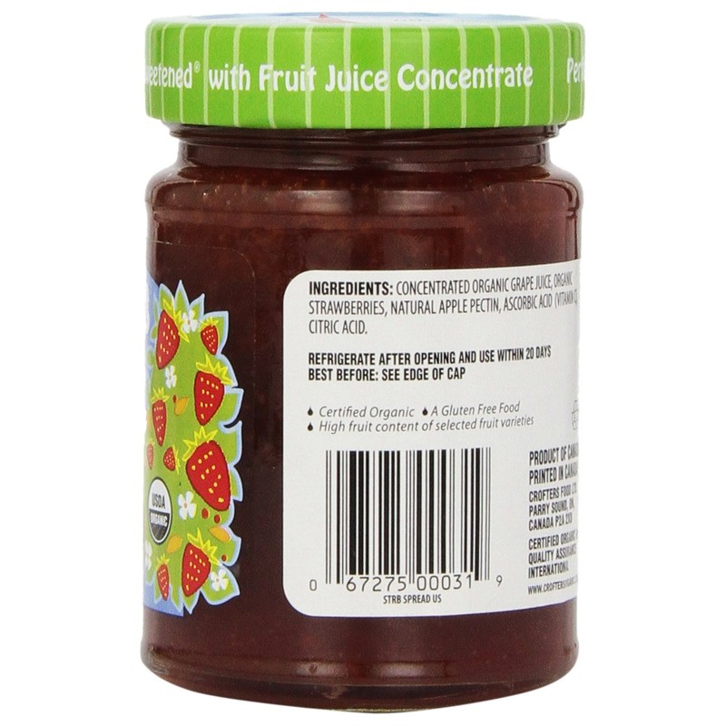 Crofters Crofter's Organic Strawberry Fruit Spread, 10 Oz
