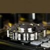 Gear Coin Slider Toy Round Gear Metal Push Slider Fingertip