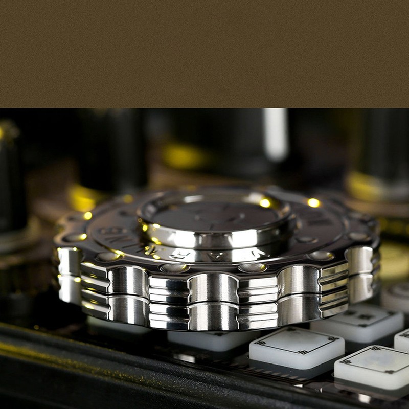 Gear Coin Slider Toy Round Gear Metal Push Slider Fingertip