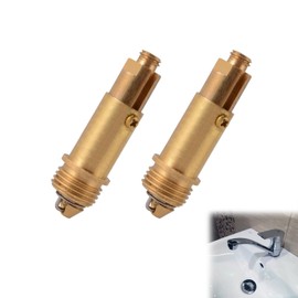 Pop-Up Drain Valve, Pop-Up Click Clack Bath Drain Spring Bolt Made of Brass, Brass Pop-Up Drain Valve Screws, Pop-Up Drain Valve Screw Brass, Pop Up Drain Valve Screws Brass, 2 Pieces