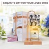 TOACSUCP Candle Warmer Lamp with 3 Bulbs, Adjustable Height Dimmable