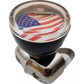Custom Accessories 40004 USA American Flag Style Steering Wheel Spinner Knob
