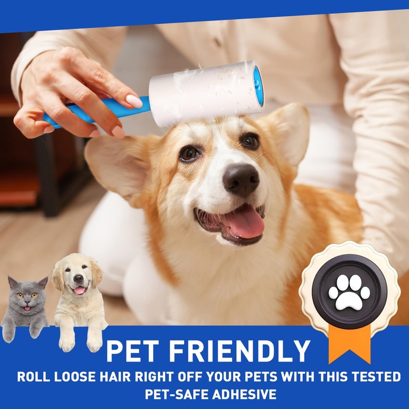 Lint Rollers for Pet Hair Remover, 600 Sheets Mega Value
