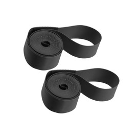 Motoforti 700C Bike Wheel Rim Strip Rim Tape Liner Tube Band PVC Black Pair Long-lasting