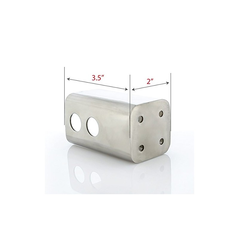 Denali Wordmark GMC Chrome Plated Trailer Hitch Cover Plug 2