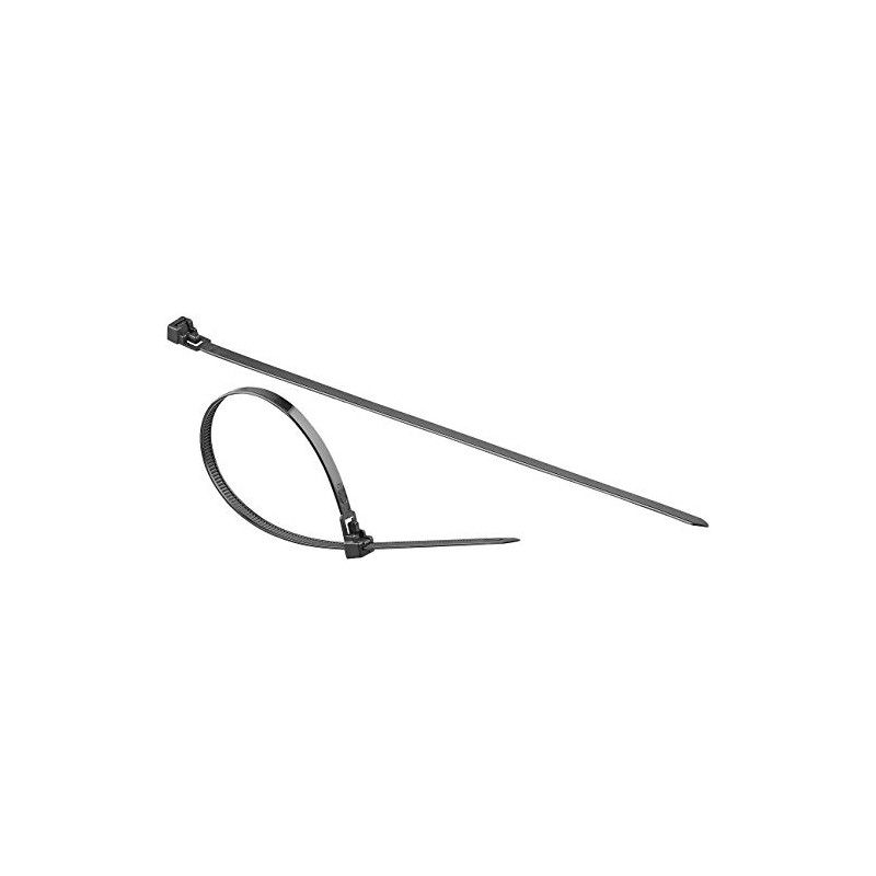 AGT Reusable Cable Ties Set of 100 Resealable Cable Ties,