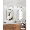 VOLISUN Crystal Vanity Lights - 2 Light Modern Stainless Steel