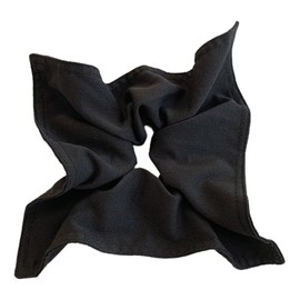 ZOONAI Women Teen Girls Denim Hair Scrunchies Hair Accessories Elastic Hair Ponytail Holder Hair Tie (Black)