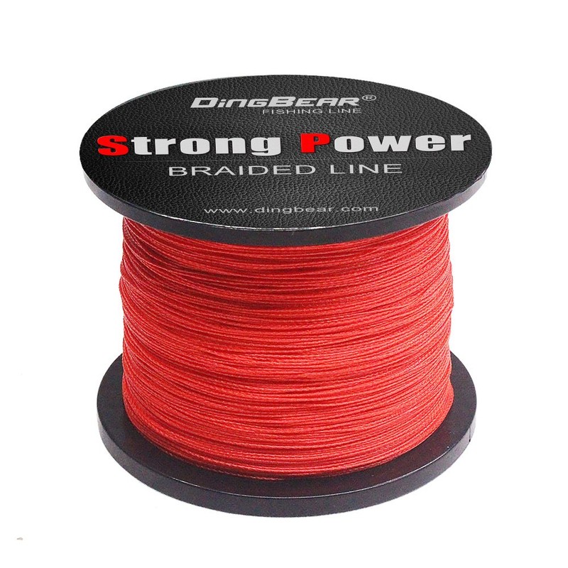 Dingbear 1093Yd/1000m 85LB/0.45mm Red Strong Pull Generic Braided Fishing Line