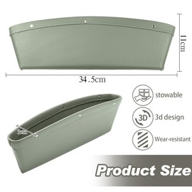 YISKY Gap Filler Storage Box for Car, Car Seat Gap Filler Organiser, Car Seat Gap Storage Box, Side Pocket, Gap Storage Box, for Mobile Phones, Wallets, Cards, Keys