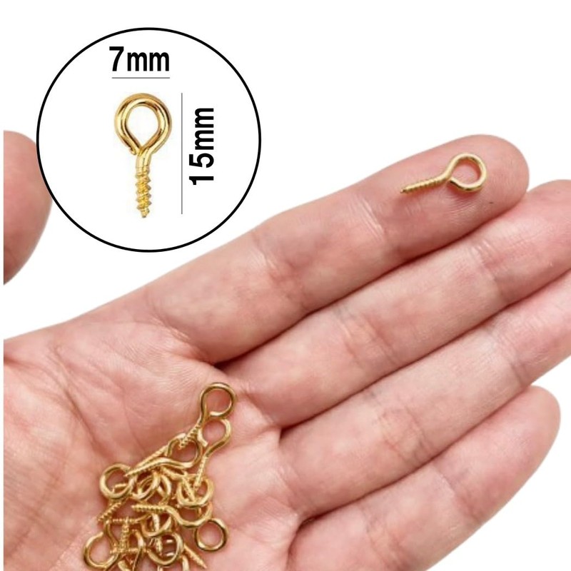 HappyHome 100pcs Heaton Hardware Screw Heaton Accessories Hardware Handmade Craft