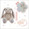 Mikee Fluffie Easter Bunny Stuffed Animals with Cotton,Safe Material Soft