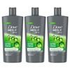 Dove Men+Care 3-in-1 Body, Face & Hair Wash Refreshing Extra