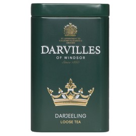 DARVILLES of WINDSOR - 100g Tin of DARJEELING Loose Leaf Black Tea - Importers, Blenders & Packers of Fine Teas & Infusions since 1860 - (1 x 100g Caddy Tin)