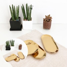 Gold Photography Prop Tray Stand Living Room Decorative Prop