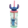 OM SUPPLIES Stitch 3D Figurine Cartoon Characters Reusable Tumbler Childrens