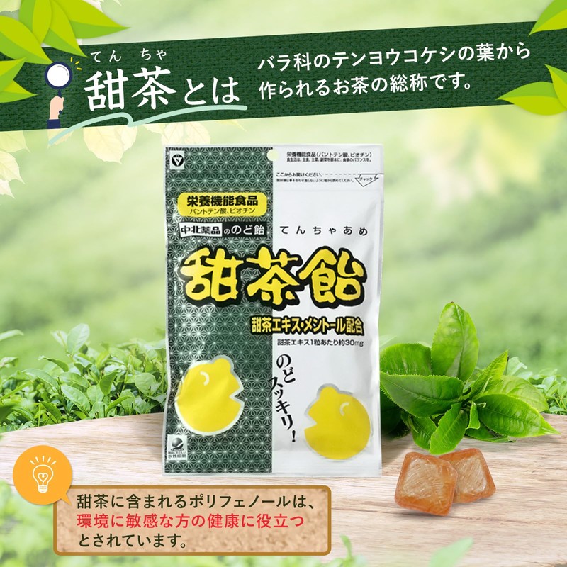 Chuoku Chemical Sweet Tea Candy (Motomaru Goten Design) 2.8 oz