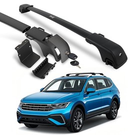 SNIXWOO Upgrade 260 LBS Lockable Roof Racks Cross Bars for VW Tiguan 2018-2024 (Not for Limited) and Taos 2022-2024, Heavy Duty All Aluminum Rooftop Accessories