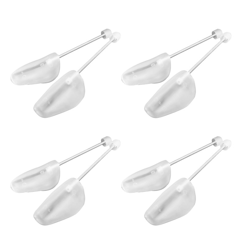 Kisbeibi 4 Pairs Plastic Shoe Tree Stretcher Shaper, Practical Adjustable