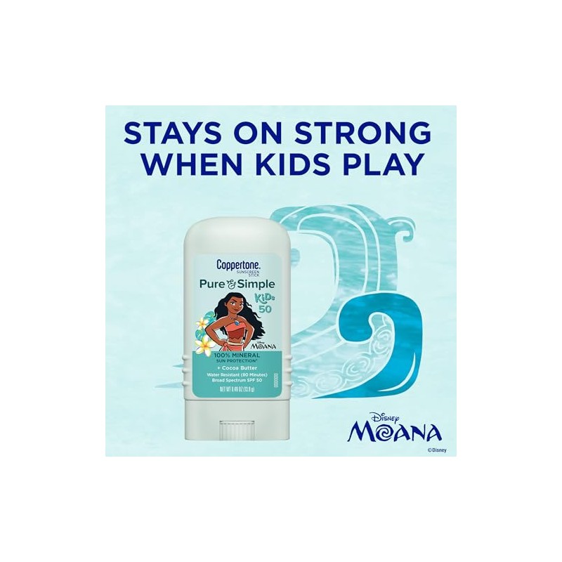 Coppertone KIDS Sunscreen Stick SPF 50 (0.5 Ounce) (Packaging may