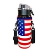 Koverz 24-30oz 1200ml Water Bottle Carrier with Shoulder Strap, Water Bottle Holder - Vintage American Flag